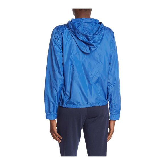 Tommy Hilfiger Blue Hooded Windbreaker | Women’s Large | Lightweight Zip Jacket - Picture 11 of 13